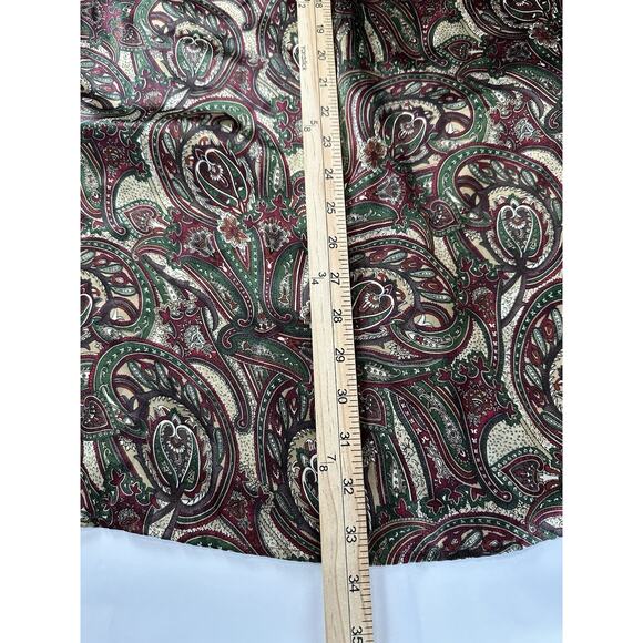 VTG Y2K Victoria's Secret Paisley Button Up Sleep Shirt Night Gown Large - Picture 12 of 15